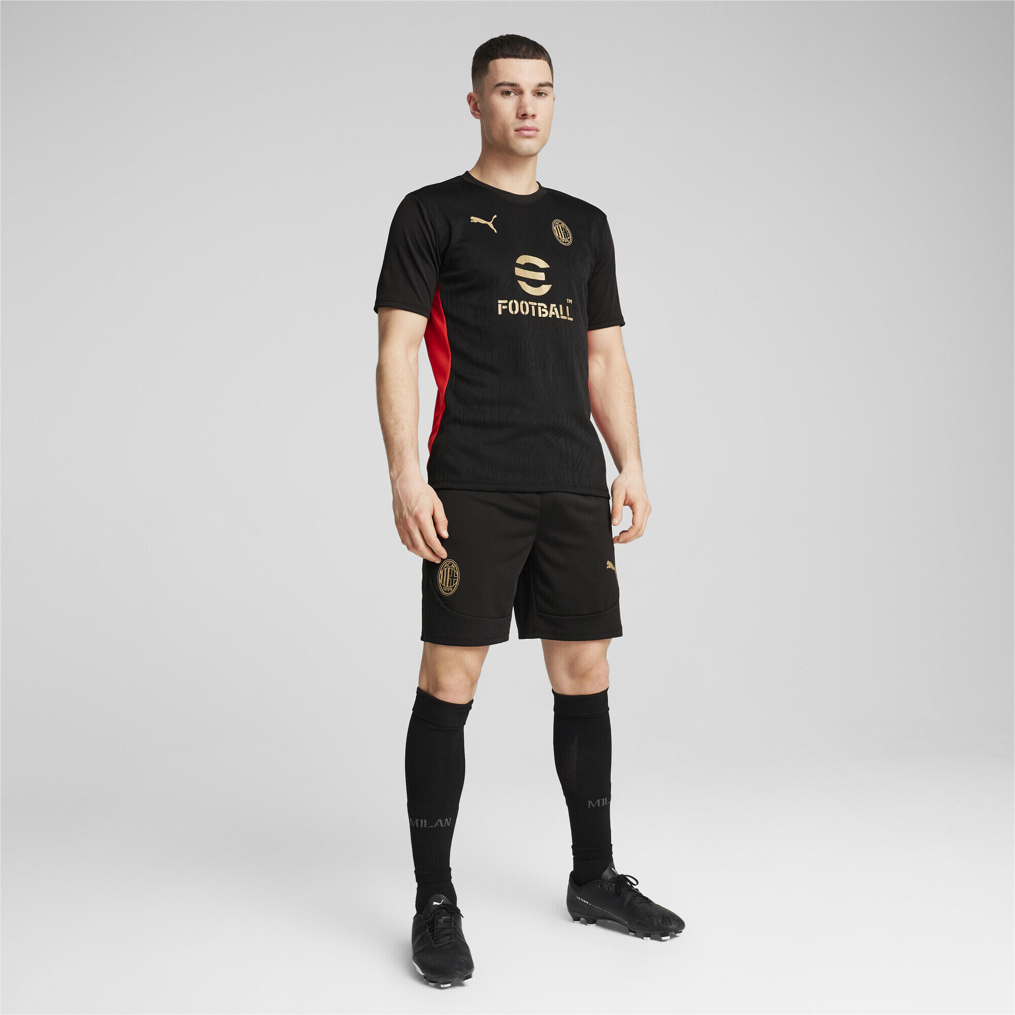 Short d’entraînement AC Milan Homme PUMA Black For All Time Red 2/7