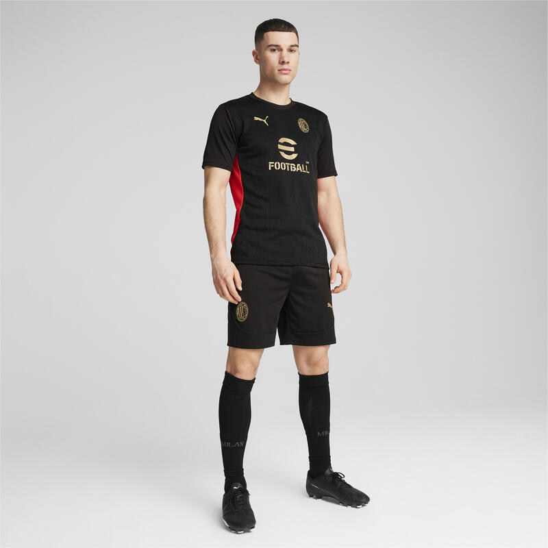 Pantaloni scurți de antrenament AC Milan Bărbați PUMA Black For All Time Red