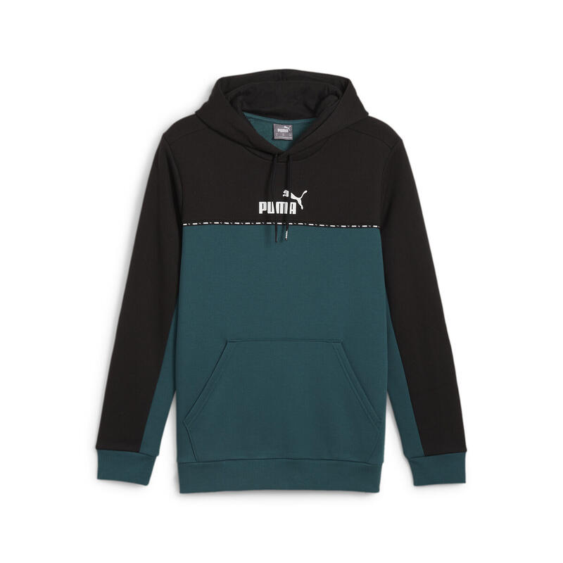 Sudadera con capucha Essentials Block Tape Hombre PUMA Cold Green