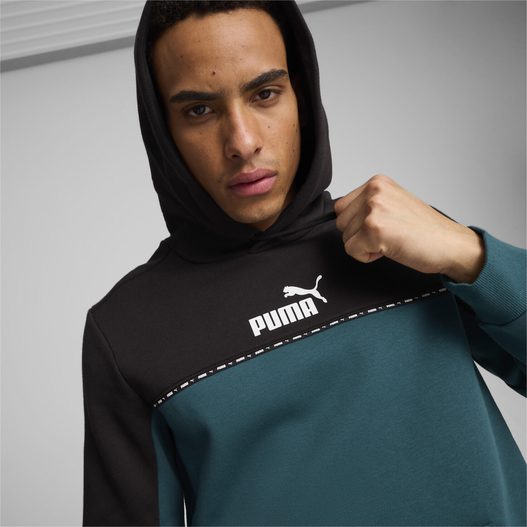 Hoodie Essentials Homme PUMA Cold Green 4/7