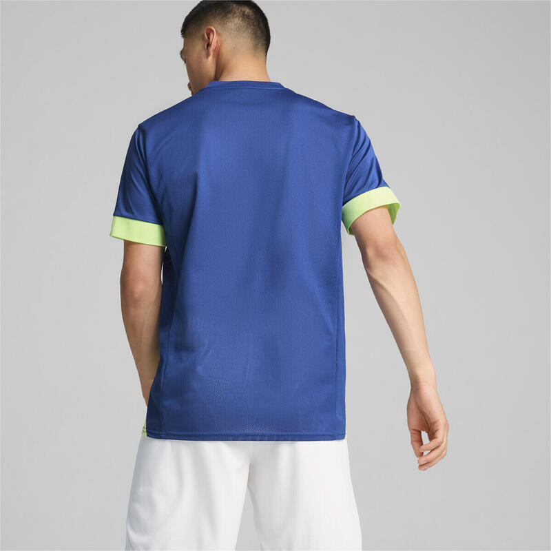 Maglia IndividualGOAL Graphic da uomo PUMA Cobalt Glaze Fizzy Apple Blue Yellow