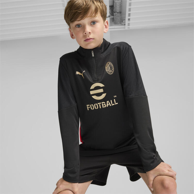 Dziecięcy top treningowy 1/4 zip Milan AC 2024/25