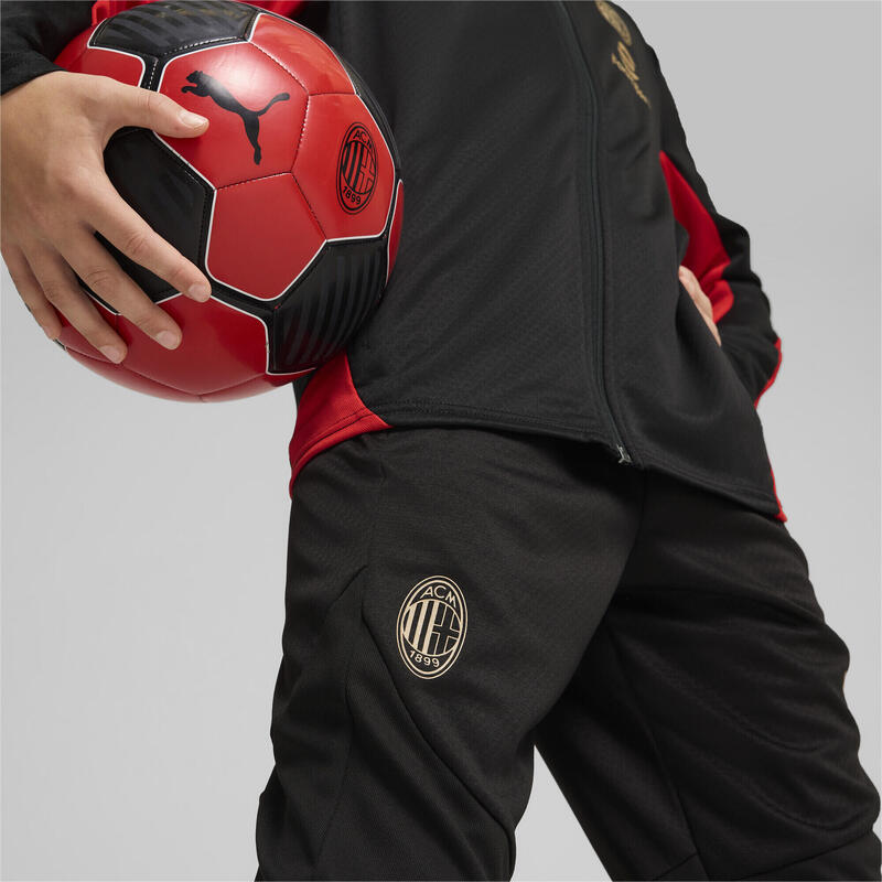 Pantaloni da allenamento AC Milan per ragazzi PUMA Black For All Time Red