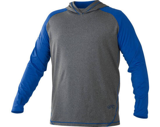 Felpa con cappuccio leggera Rawlings HLWH XL blu navy