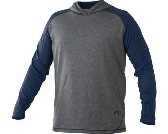 Felpa con cappuccio leggera Rawlings HLWH XL blu navy