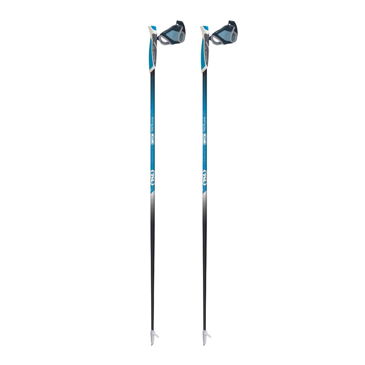 Tsl - Bâtons De Marche Nordique Tsl - Tactil C20 Slim Blue Spike Cross - Bâton De Randonnée - Bleu - 130cm - Decathlon