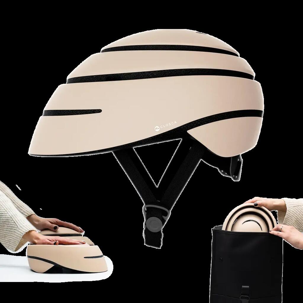Bike and scooter helmet. Urban foldable helmet