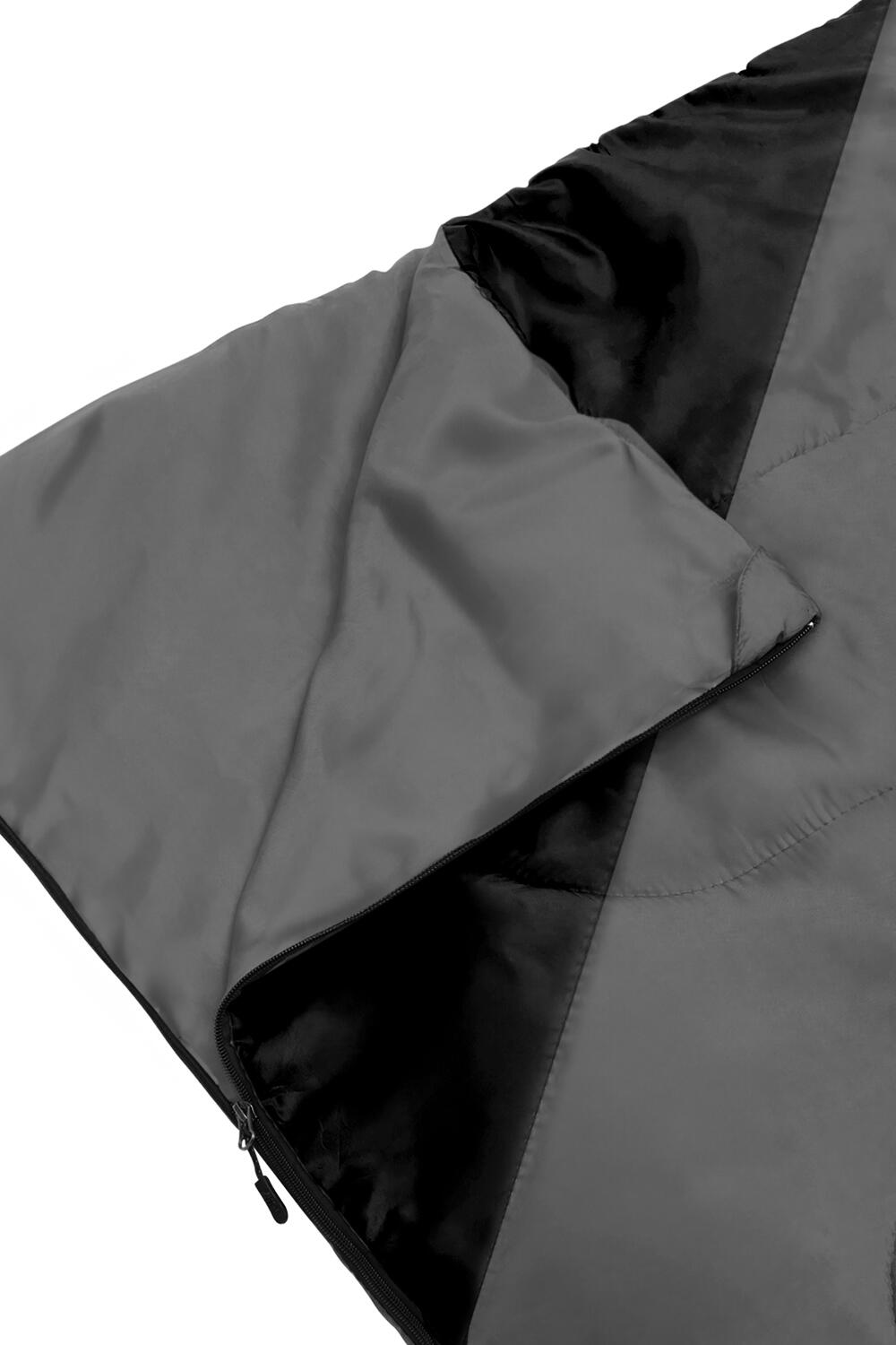 Sac de couchage rectangulaire 2 Season 5°C (200 GSM) - Noir 3/7