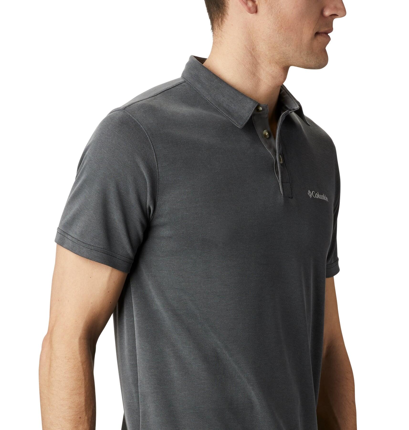 Men’s Short Sleeve Polo Shirt Columbia Nelson Point™ Black 5/6