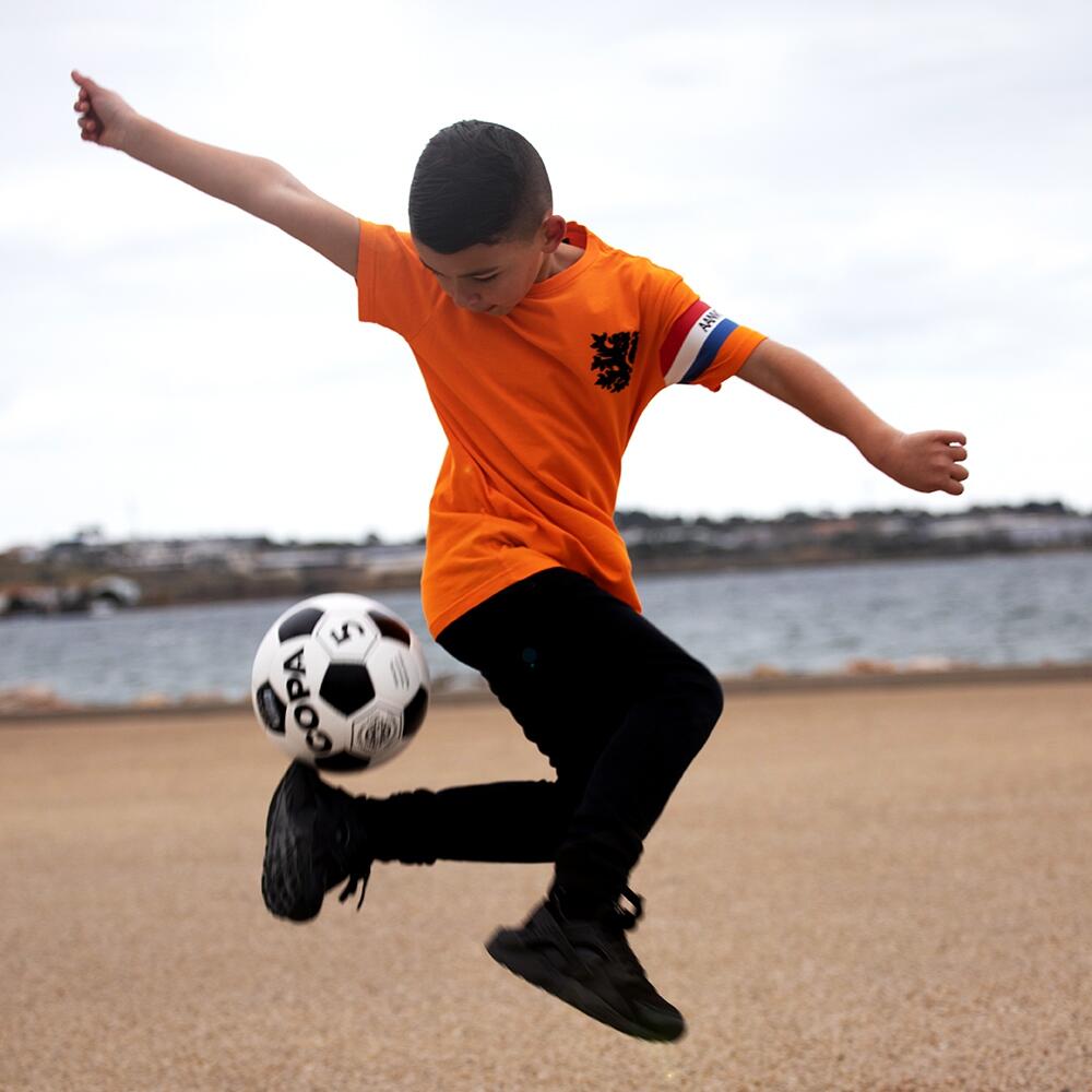 T-Shirt - Kinderen - Nederland  Aanvoerder - Korte mouw - Oranje 2/7