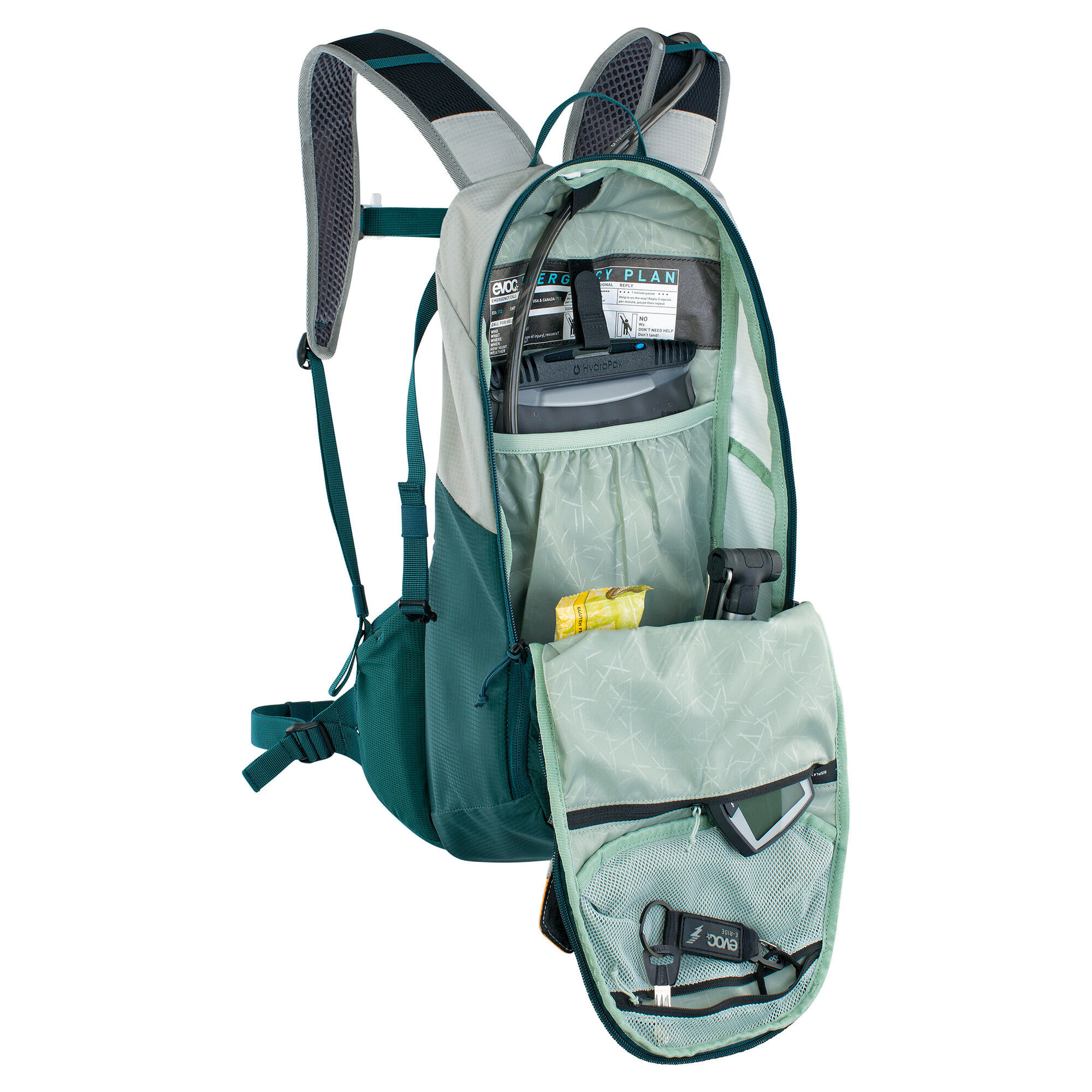 Zaino Evoc E-Ride 12 L Pietra / Petrolio 6/7