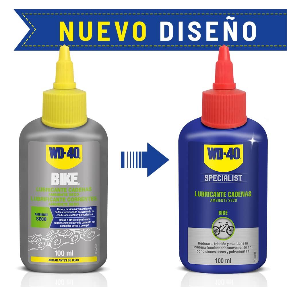 Lubricante de Cadenas de Bicicleta WD-40 Ambiente Seco 100ml 2/3