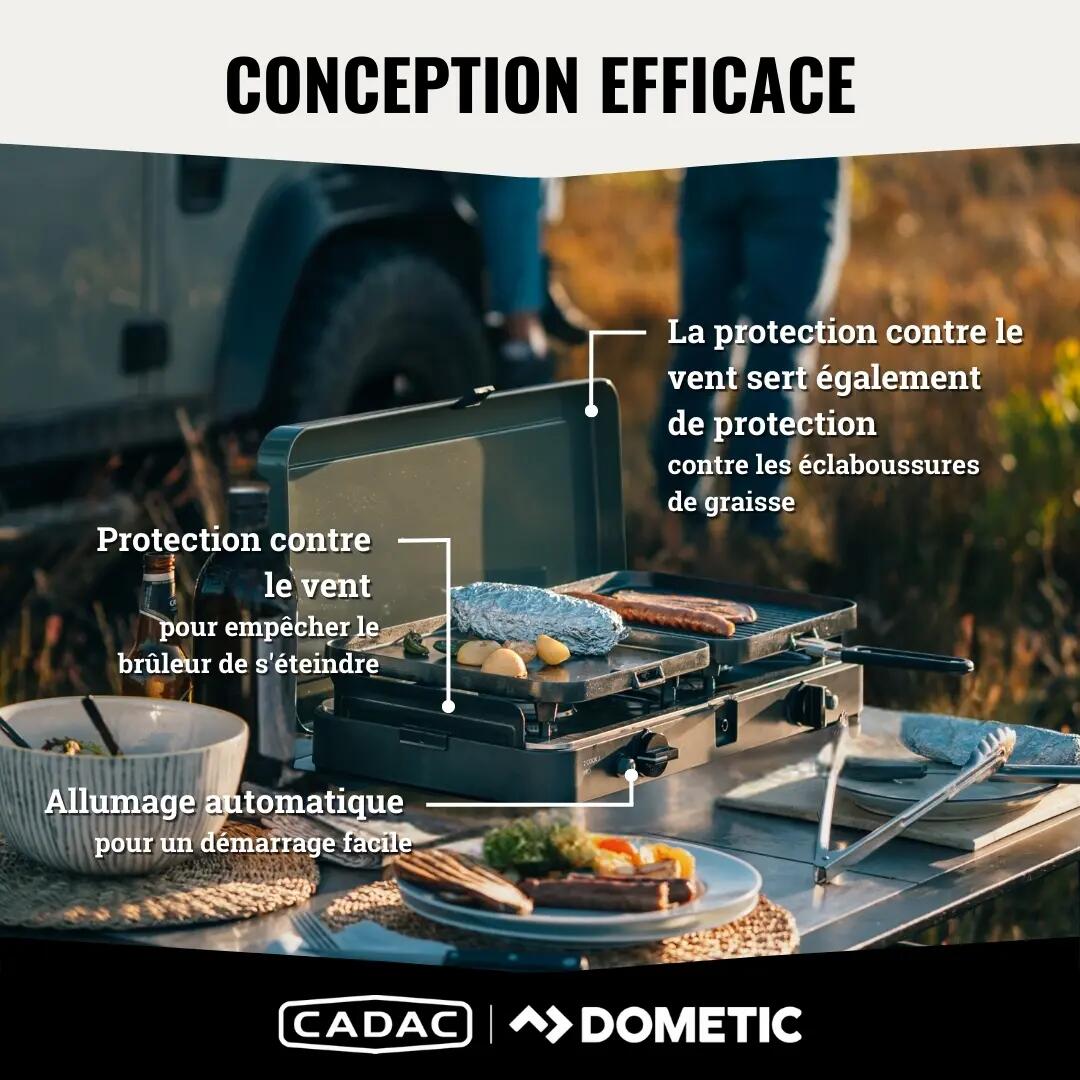 Réchaud CADAC 2-Cook 3 Pro Deluxe - 30mBar 5/7