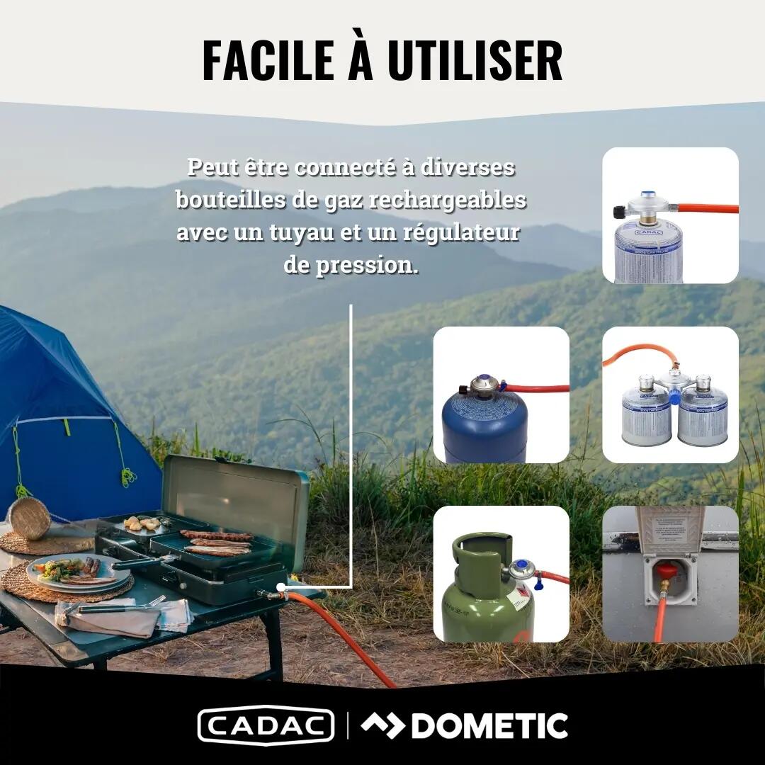 Réchaud CADAC 2-Cook 3 Pro Deluxe - 30mBar 3/7