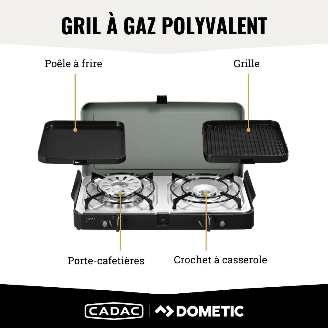 Réchaud CADAC 2-Cook 3 Pro Deluxe - 30mBar 2/7