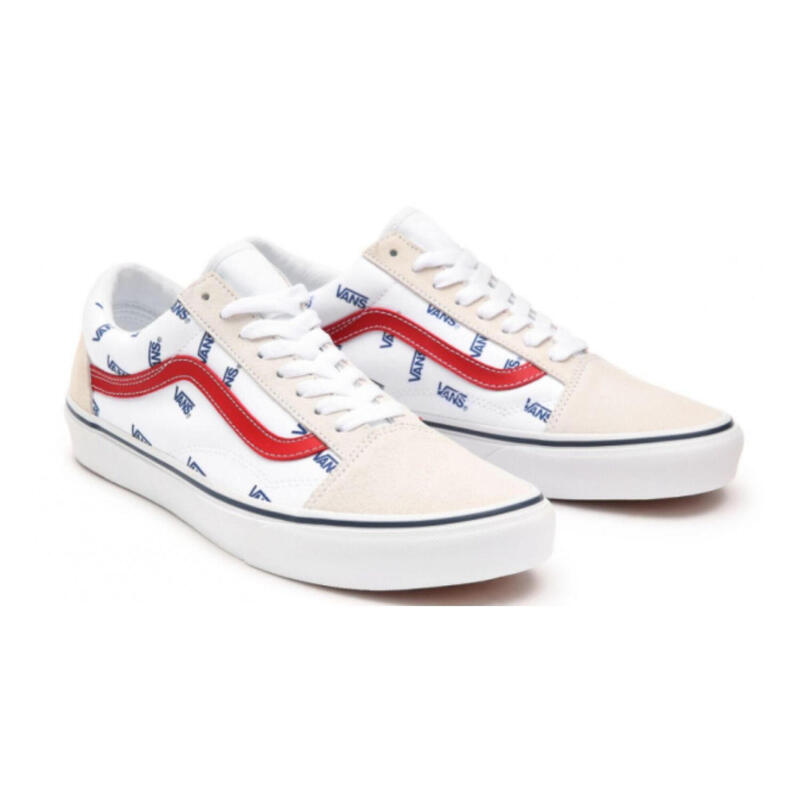 Bărbați Vans Old Skool Logo pantofi de mers pe jos alb