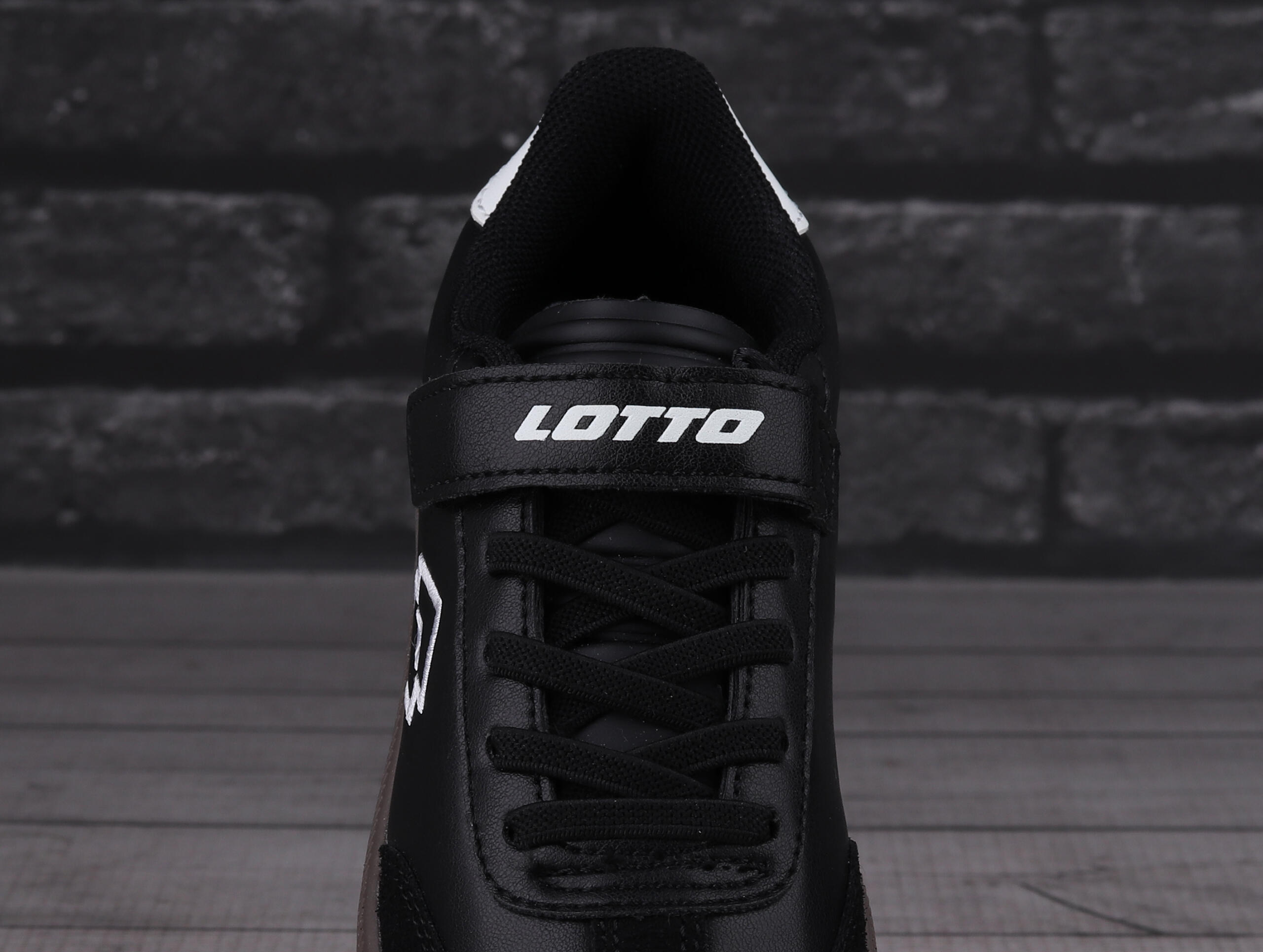 Lotto Schuhe Vintal  K Kinder Low Top Sneaker 2600250K Schwarz/ weiss 6/7