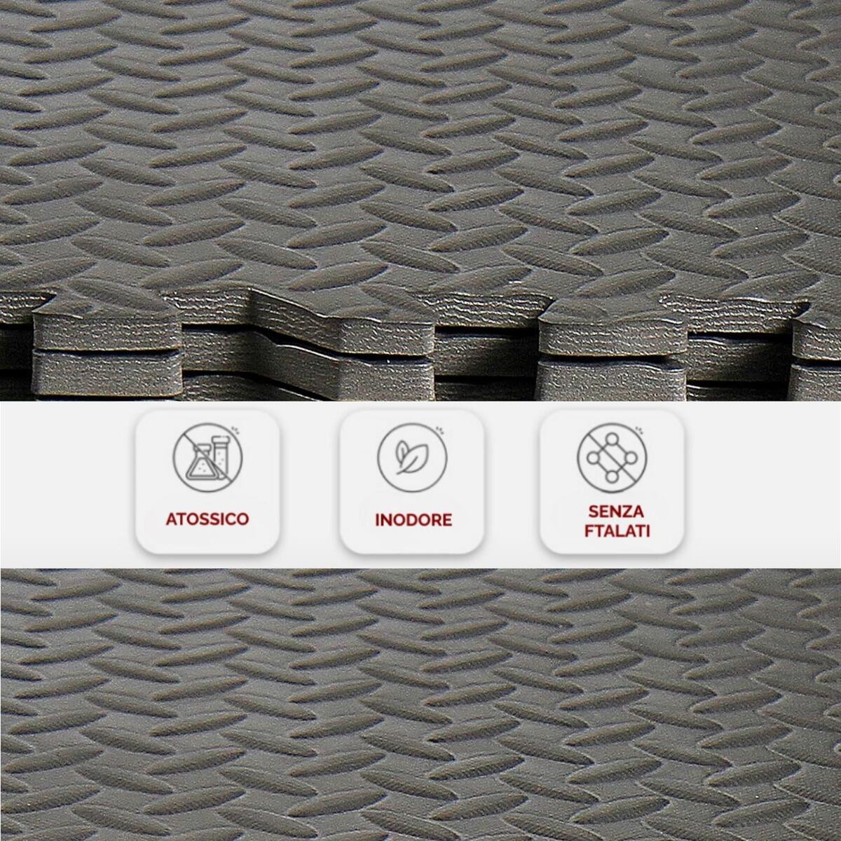 Pavimento Gommato Palestra Puzzle EVA - 24 Pezzi 2.16 M², 10 Mm Spessore, Antiscivolo - Foto 11