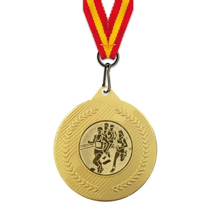 Medalla Deportiva Atletismo Oro Ø50mm