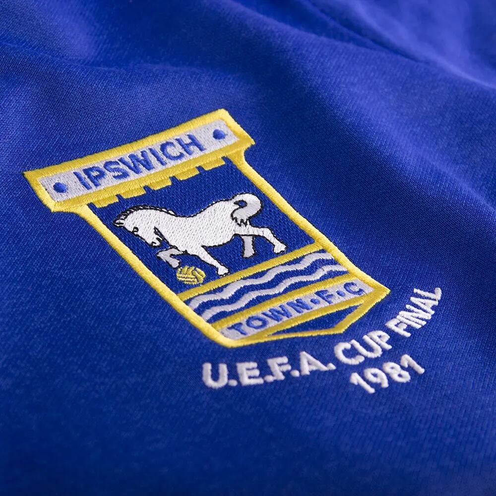 Maglia da Calcio Rétro Ipswich Town FC 1980 - 81 - Blu – COPA Football 4/7