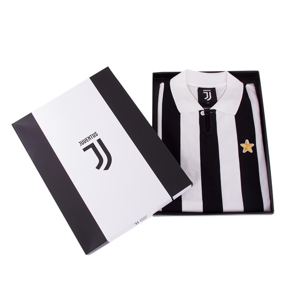 Retro Voetbalshirt - Heren - Juventus FC 1976 -77 - Zwart - Wit 6/7