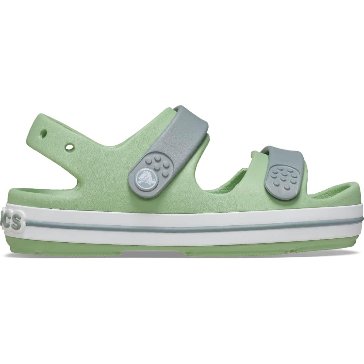 Crocs - Crocs Toddler Crocband Cruiser Sandal - Sandales - Blanc|vert - 22/23 - Decathlon