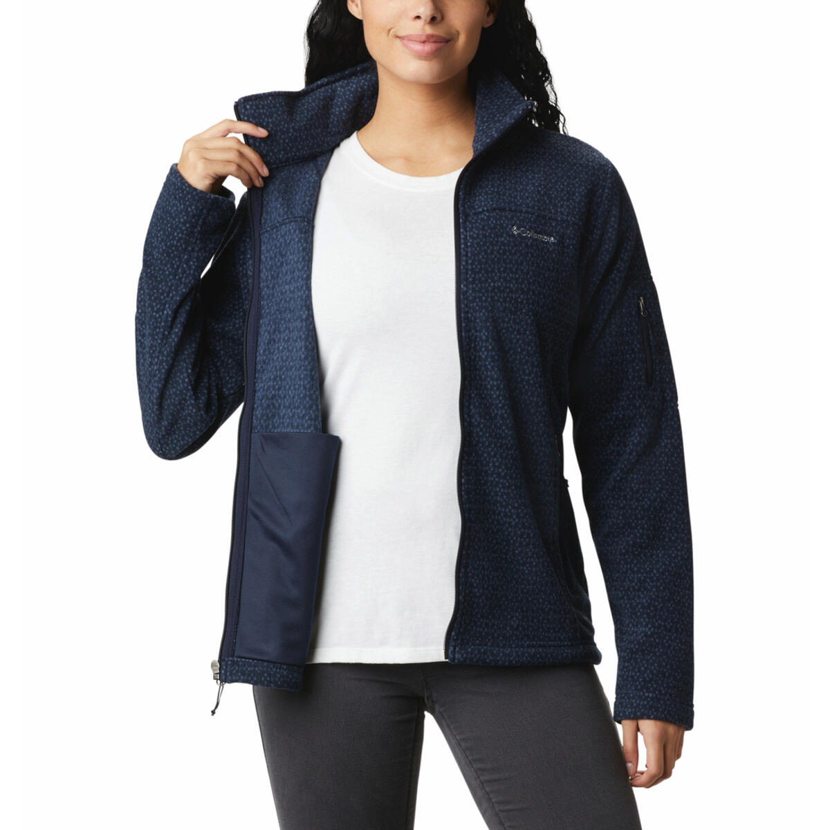 Women's Fast Trek printed fleece jacket