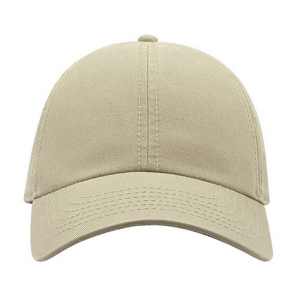 Action 6 Panel Chino Baseball Cap (Stone) 4/4