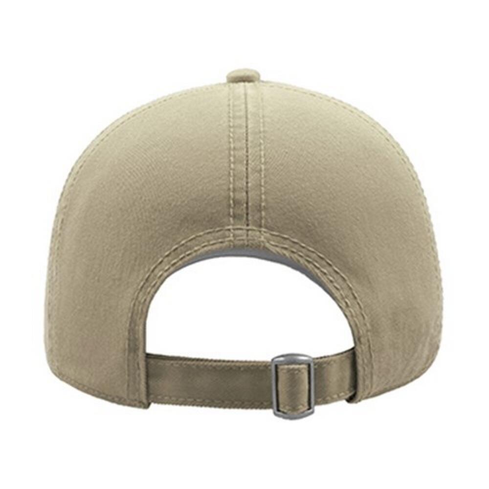 Action 6 Panel Chino Baseball Cap (Stone) 2/4