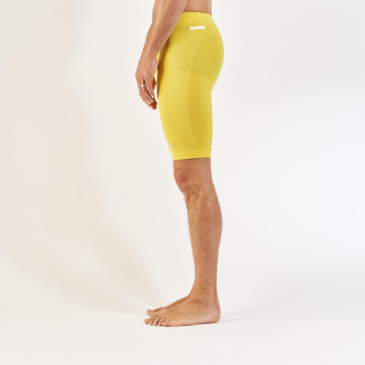 Sous-short multisports déperlant adulte Bhort Pro Team jaune 2/4