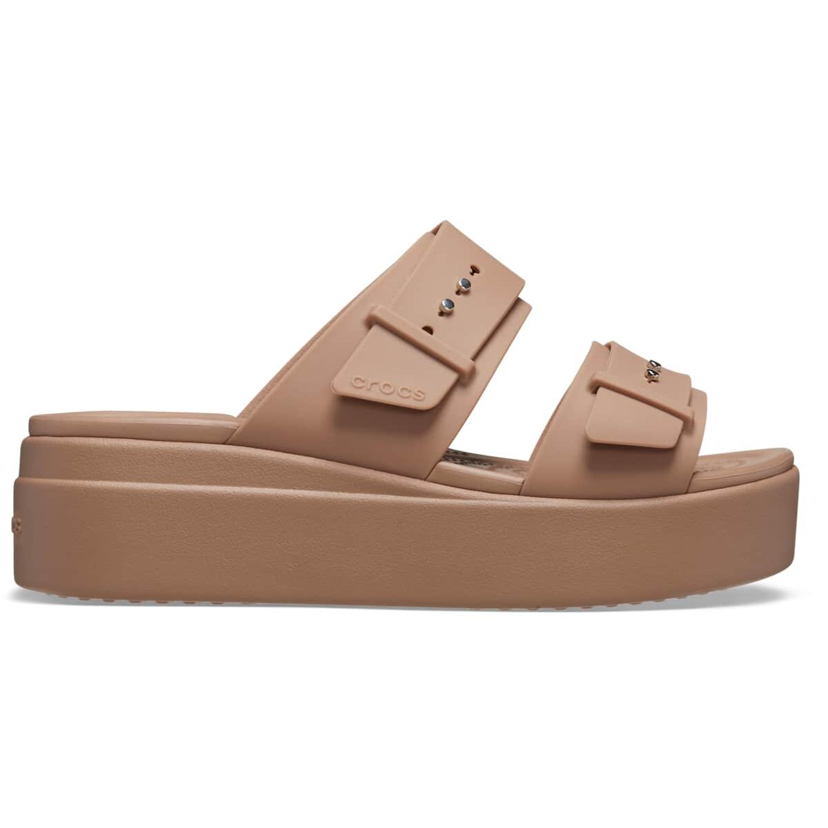 Crocs - Crocs Brooklyn Buckle Women's Sandal - Sandales - Marron - 39/42 - Decathlon