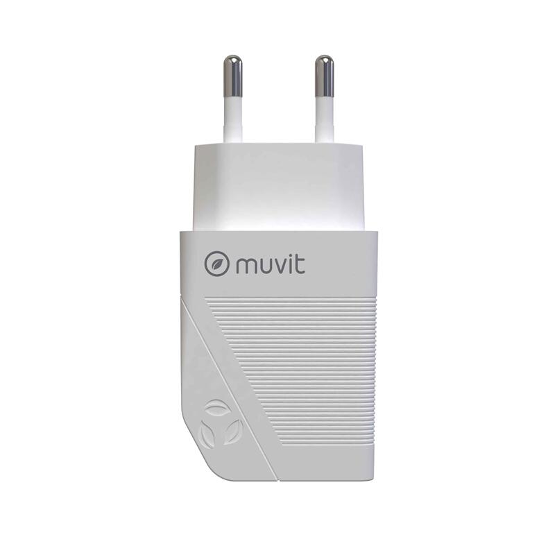 muvit for change transformador USB 2.4A 12W blanco 2/4