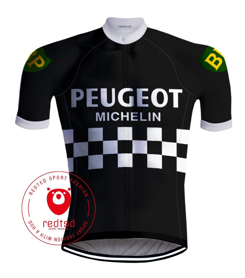 REDTED Retro Wielershirt Peugeot Zwart – REDTED