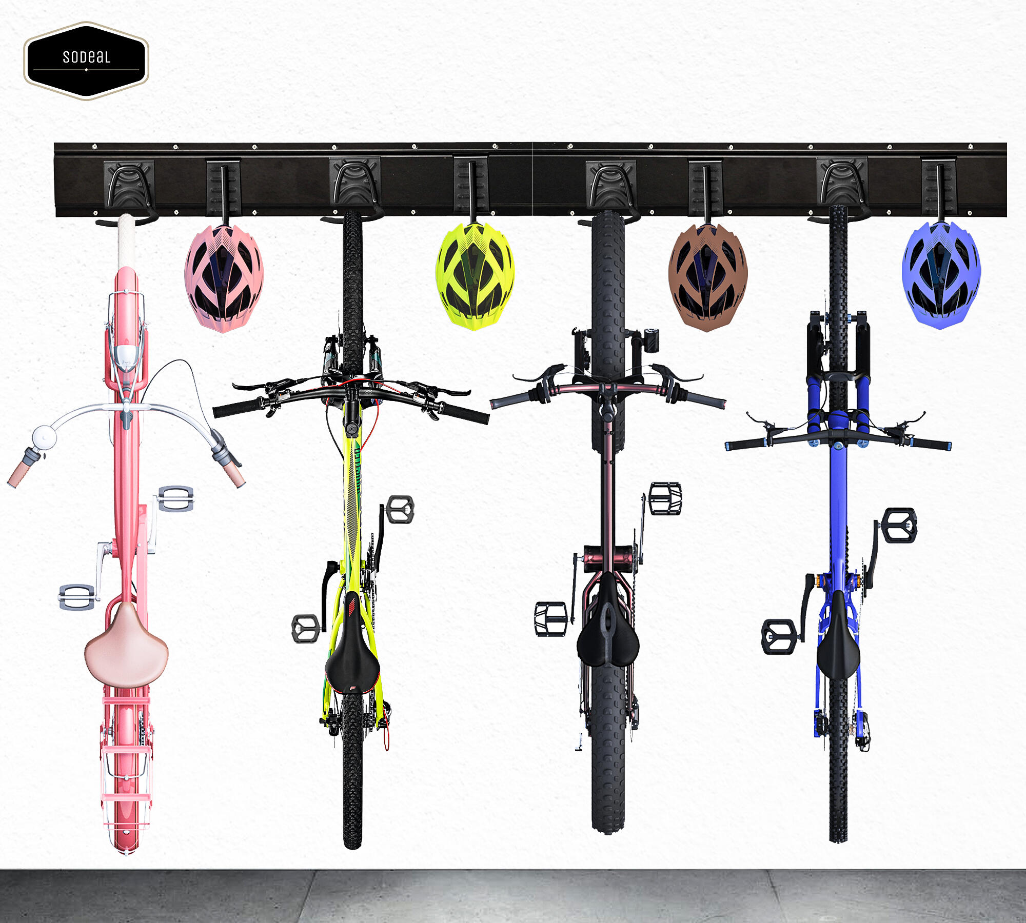 SODEAL Fiets Ophangsysteem 4 fietsen