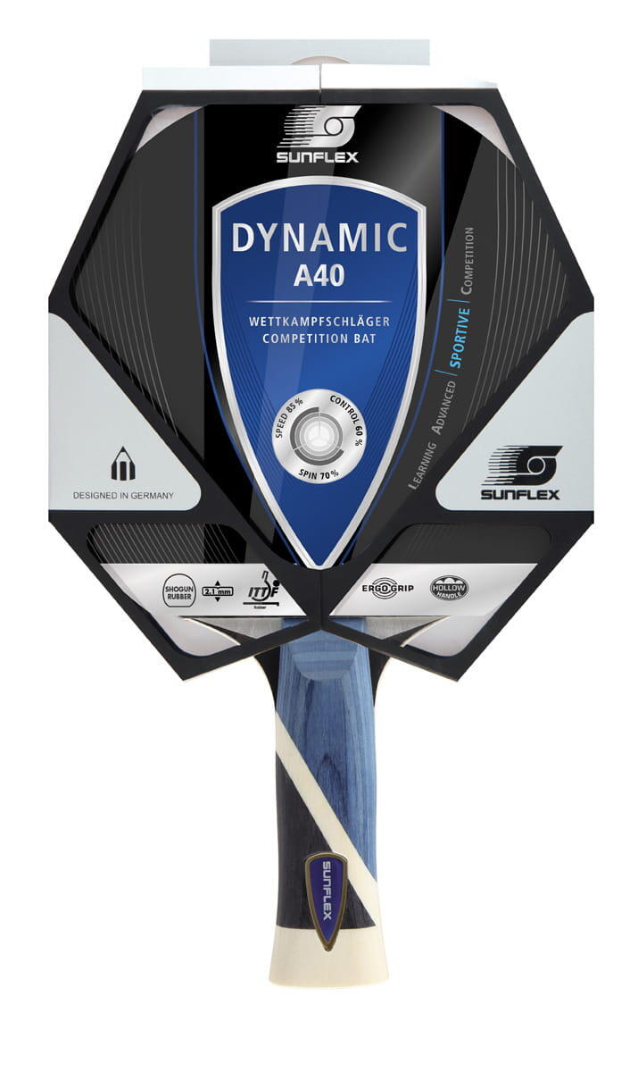 Raquete de ténis de mesa sunflex Dynamic A40 2/7