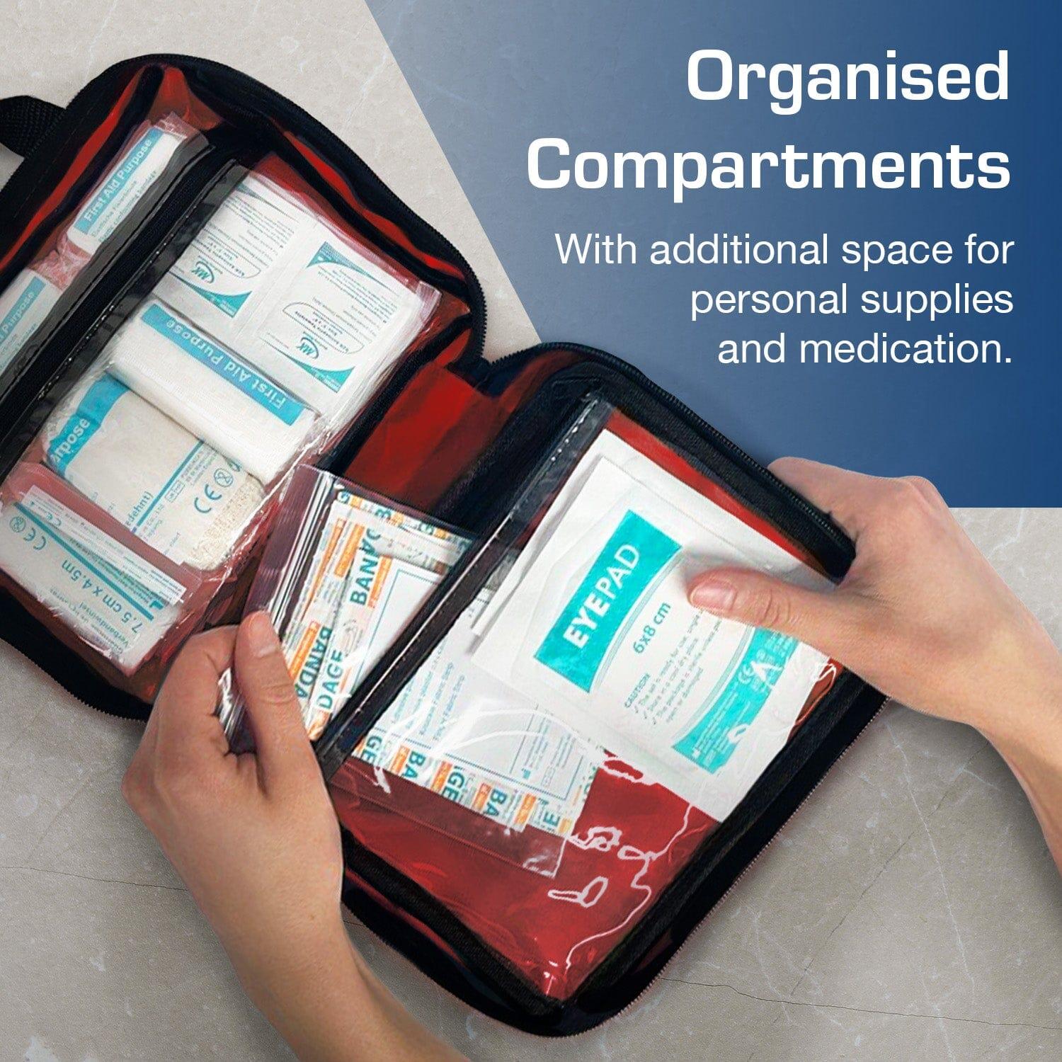 Trousse de Premiers Secours Composée de 90 Articles – Rouge 7/7