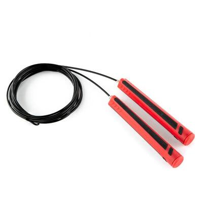 Socket speed rope - springtouw - zwart/rood - 335 cm