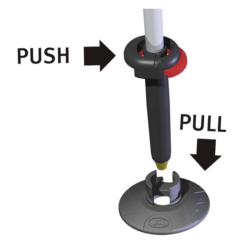 Bastoni TSL Connect alu 3 light st - push & pull