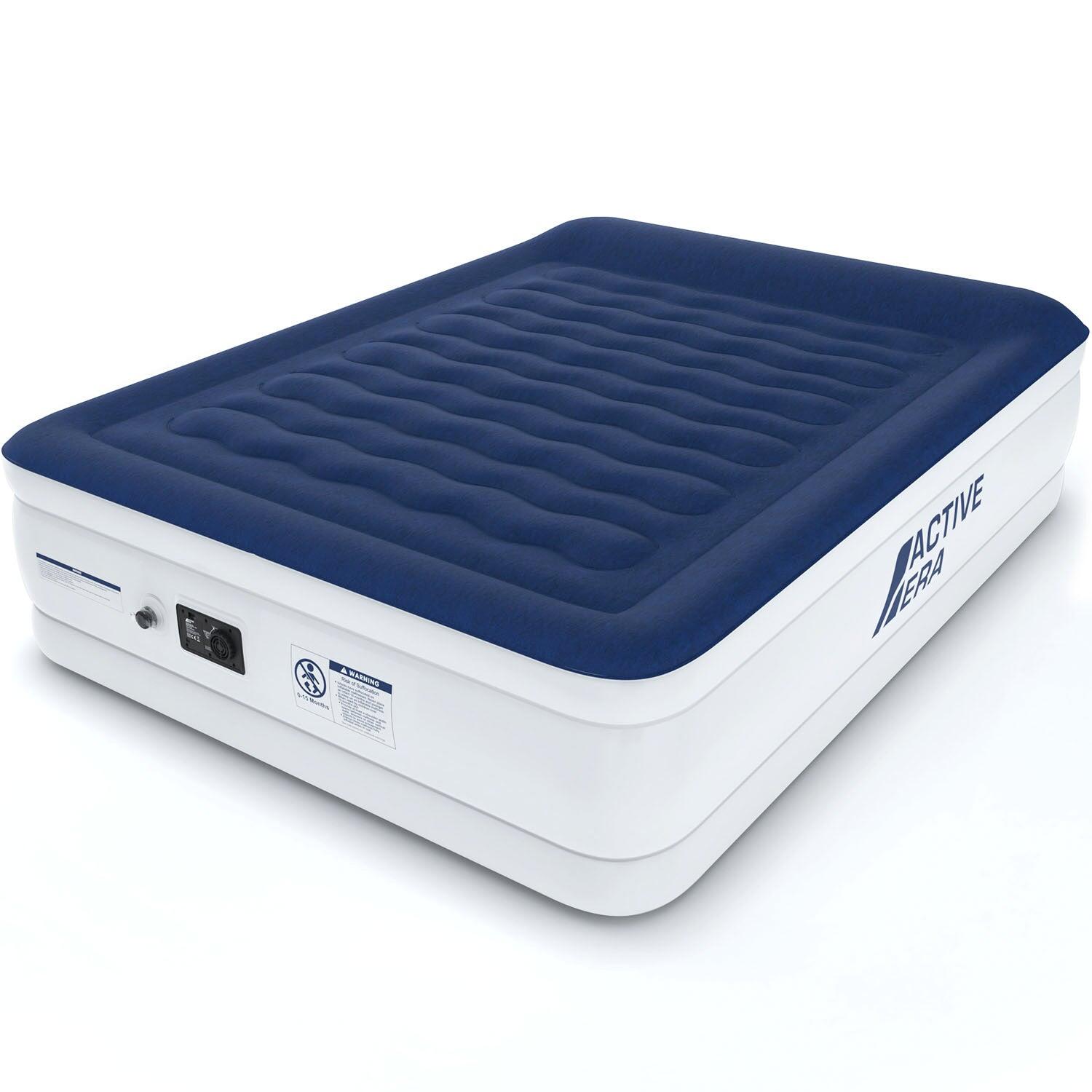 ACTIVE ERA Luxe Kingsize Luchtbed – Marineblauw/Wit