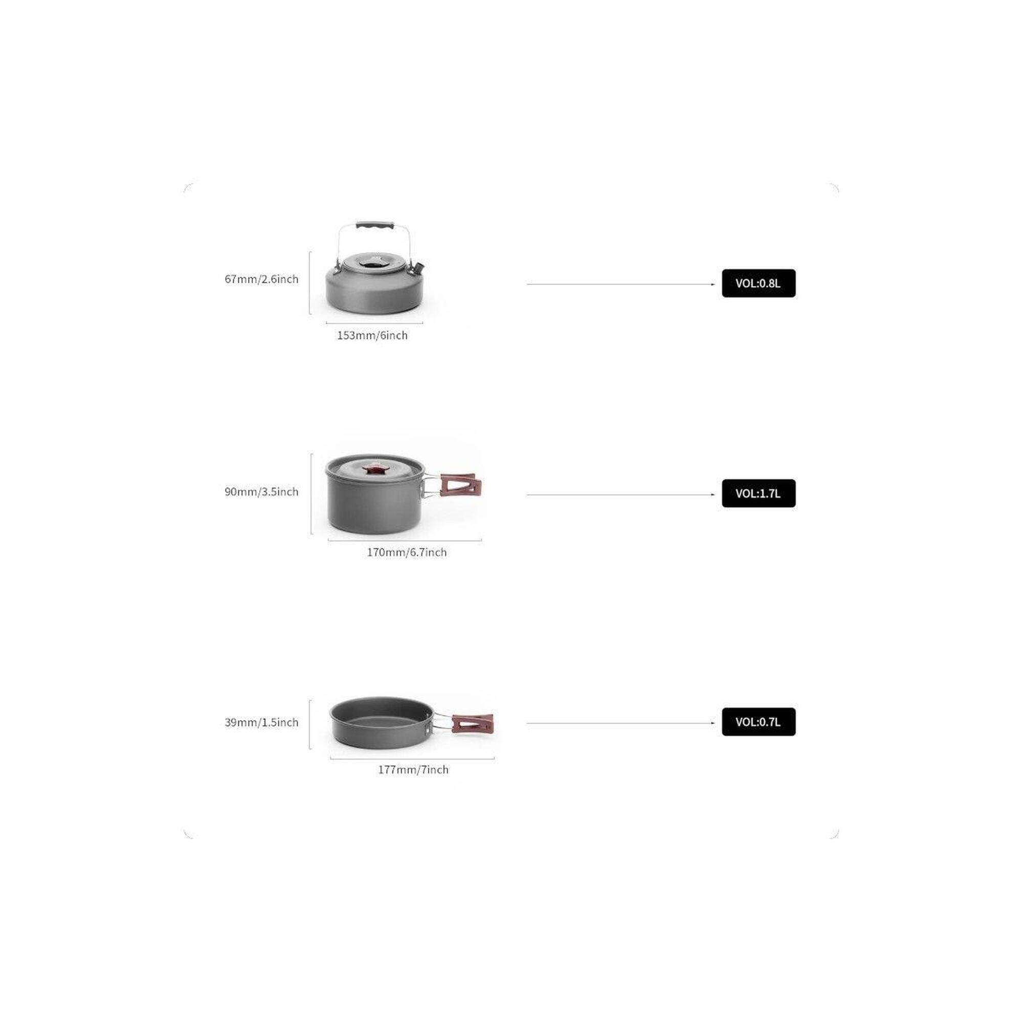 Set vase camping FMC-204