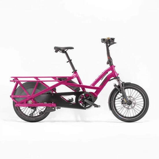 Reconditionné - Vélo Cargo électrique GSD S10 rose - Très bon état
