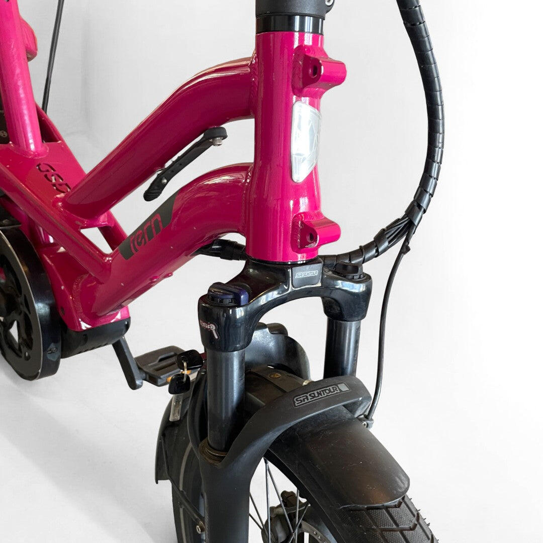 Reconditionné - Vélo Cargo électrique GSD S10 rose  - Très bon état 4/6