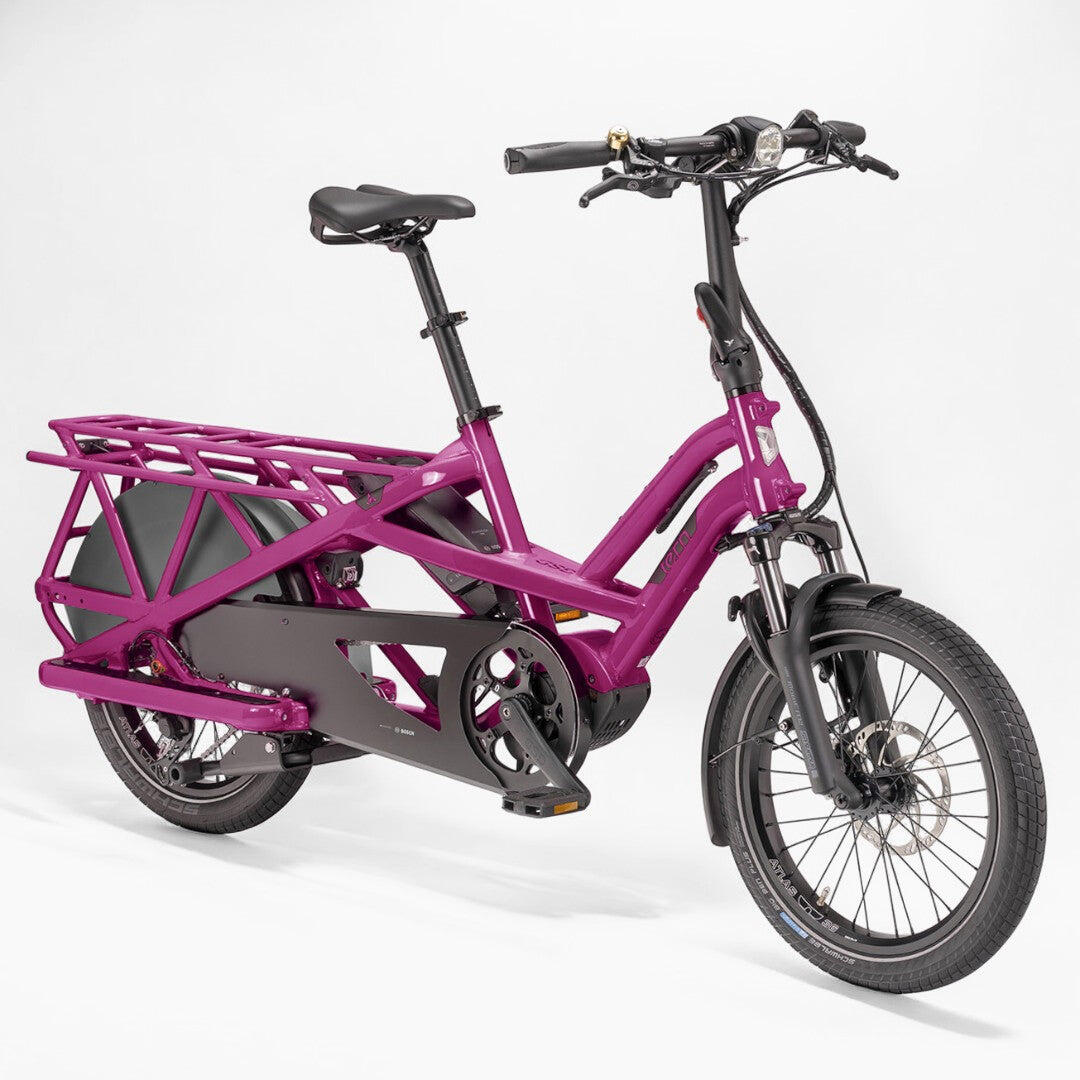 Reconditionné - Vélo Cargo électrique GSD S10 rose  - Très bon état 2/6