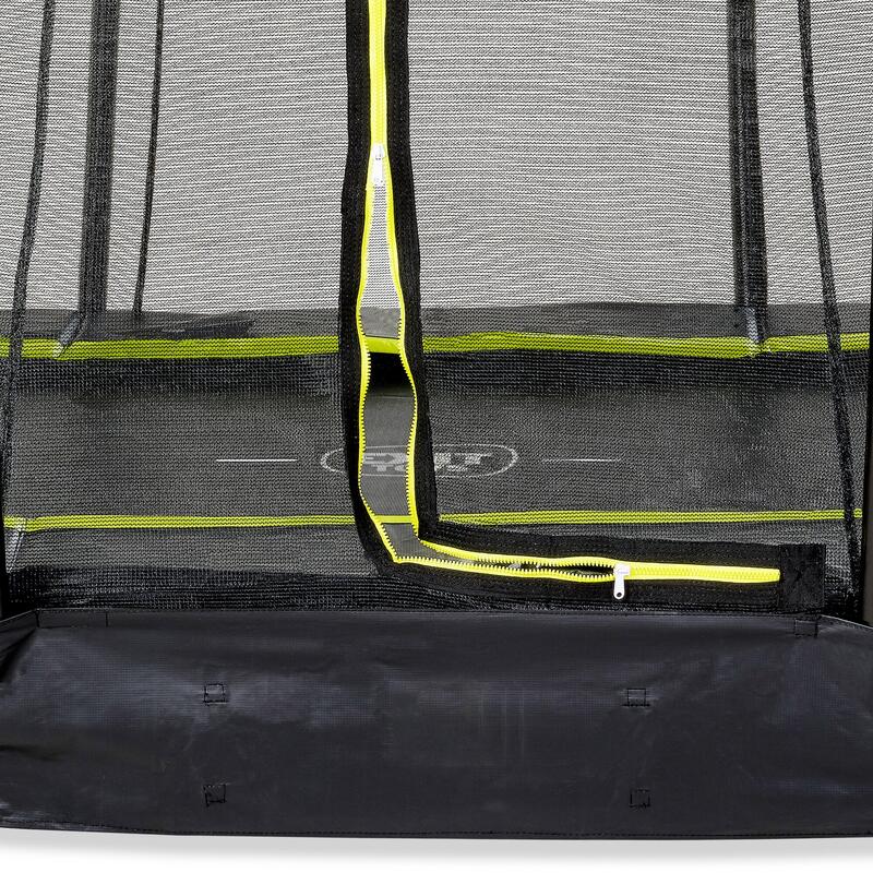 Trampoline enterré EXIT Silhouette ø183cm avec filet de sécurité - noir