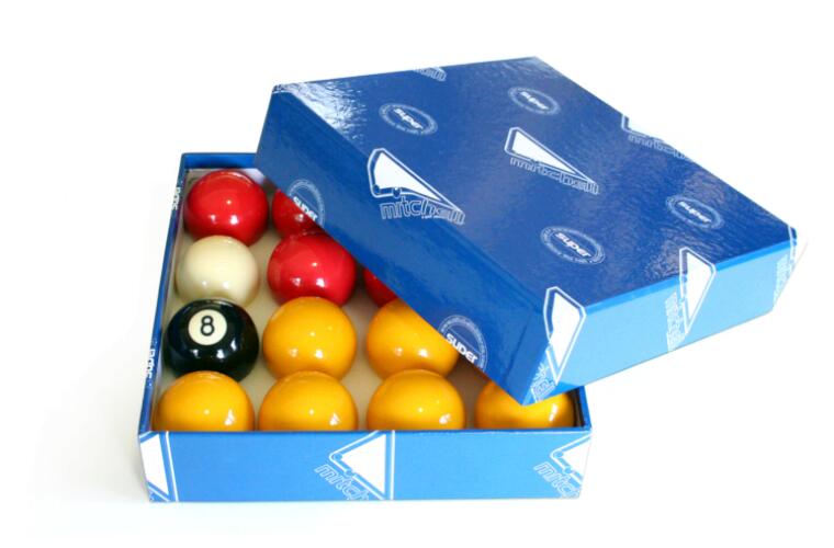 MITCHELL Super Casino Pool Snooker Billiard Balls Red Yellow Black White