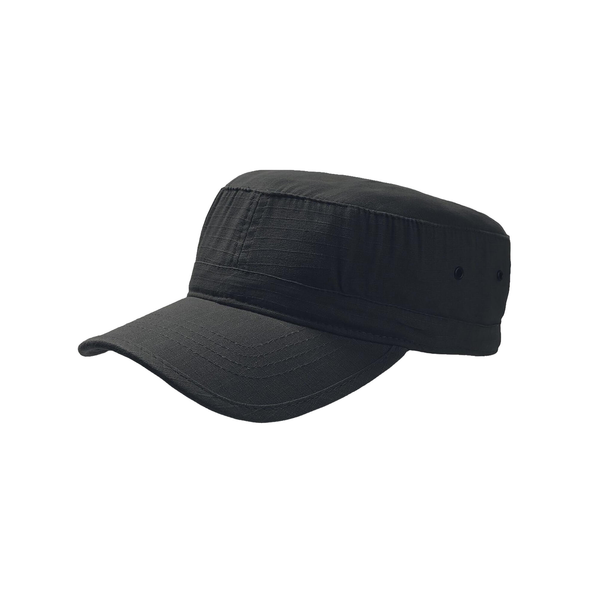 Set of 2 Adult military caps (Black)