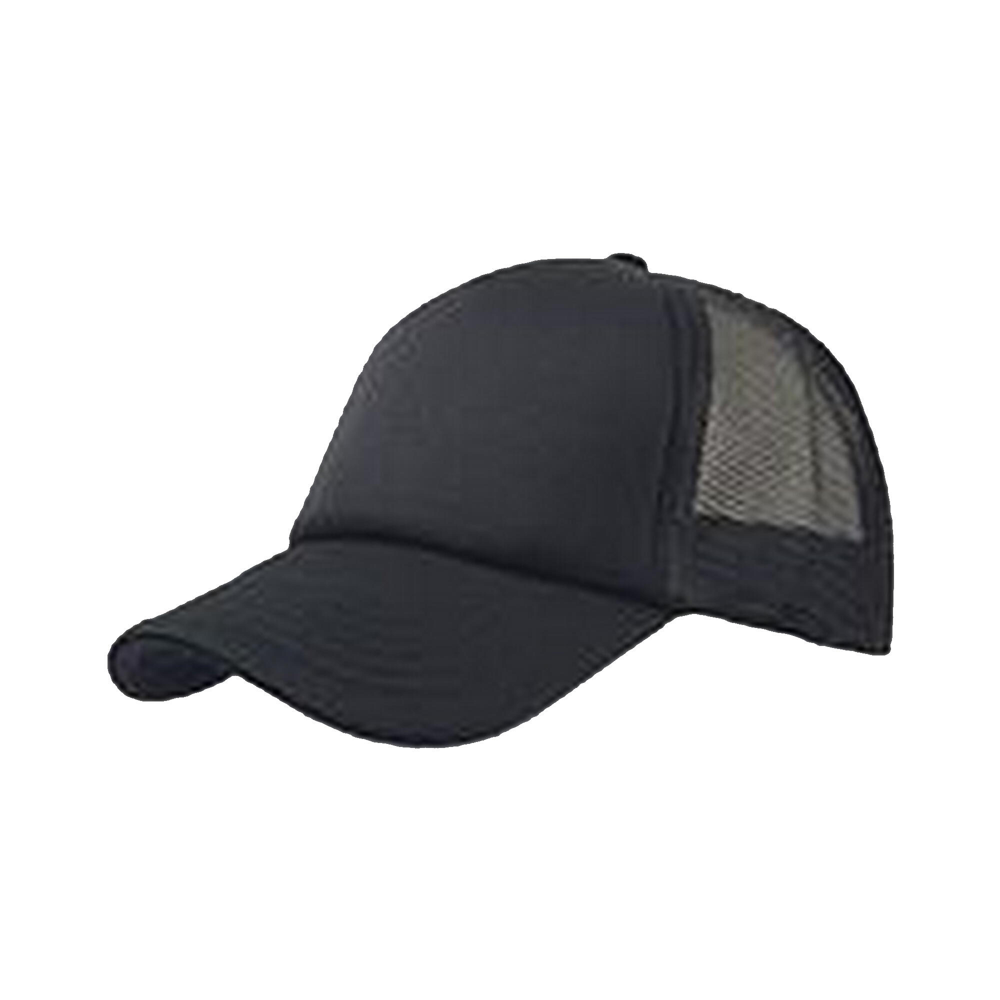 Cappello stile trucker RAPPER misto (nero / nero)