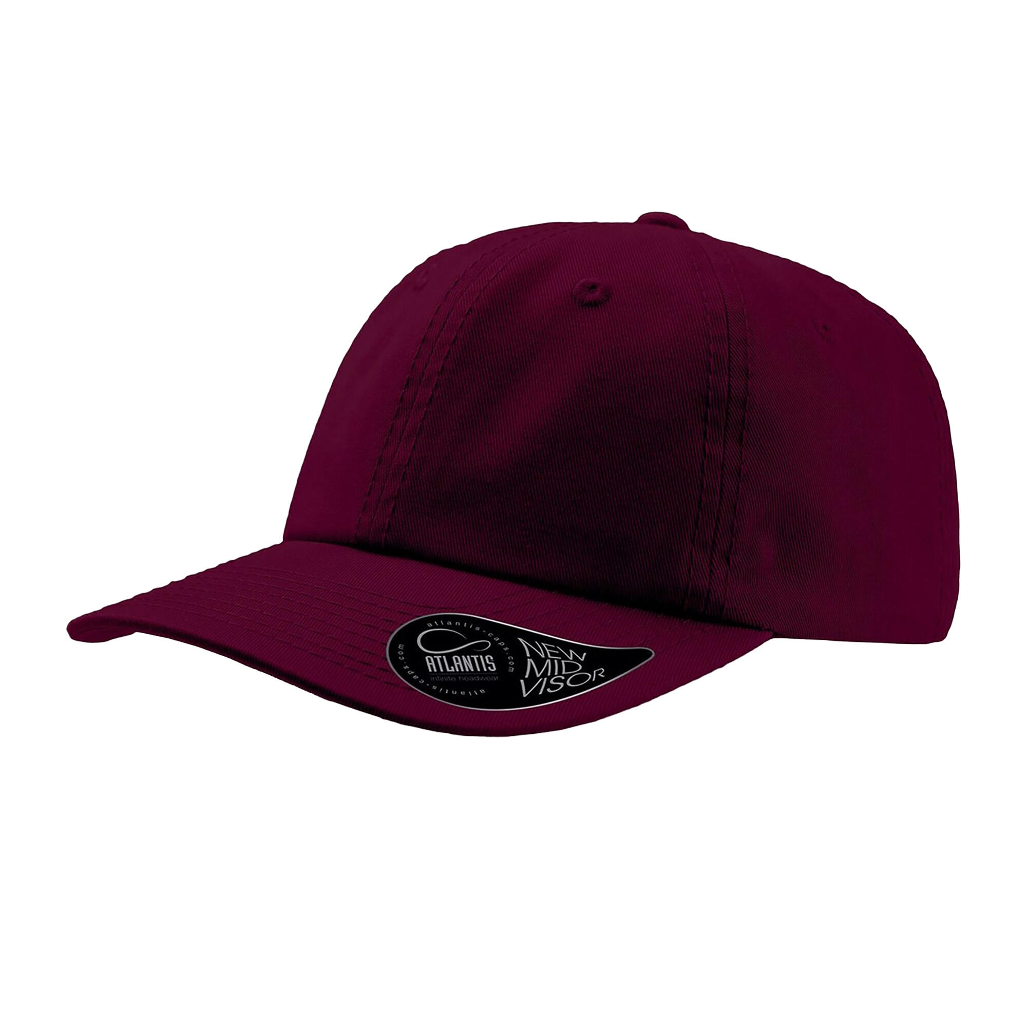 ATLANTIS Dad Hat Unstructured 6 Panel Cap (Burgundy)