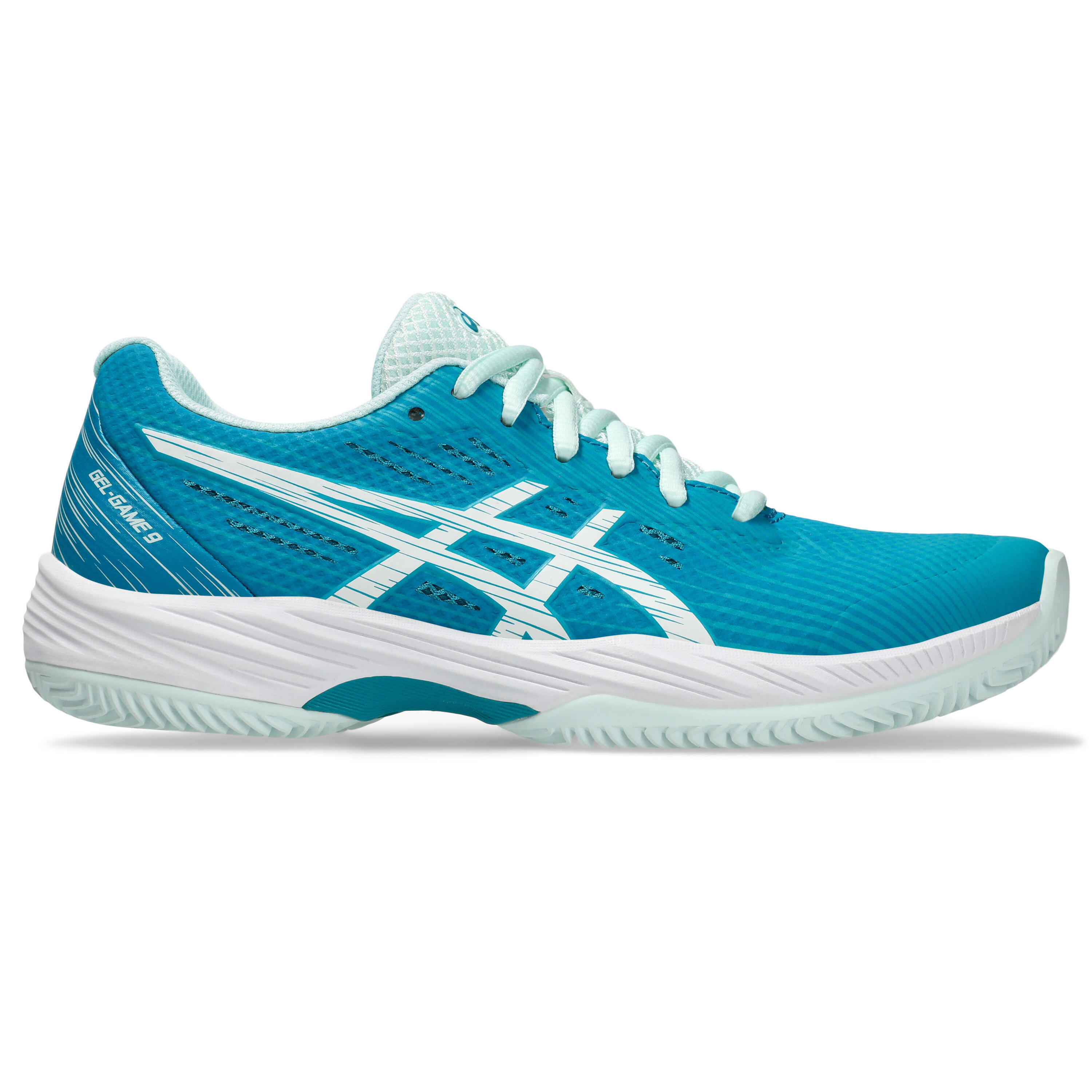Asics - Chaussures De Tennis Femme Asics Gel-game 9 Clay/oc - Chaussures De Sport - Blanc|bleu - 43,5 - Decathlon