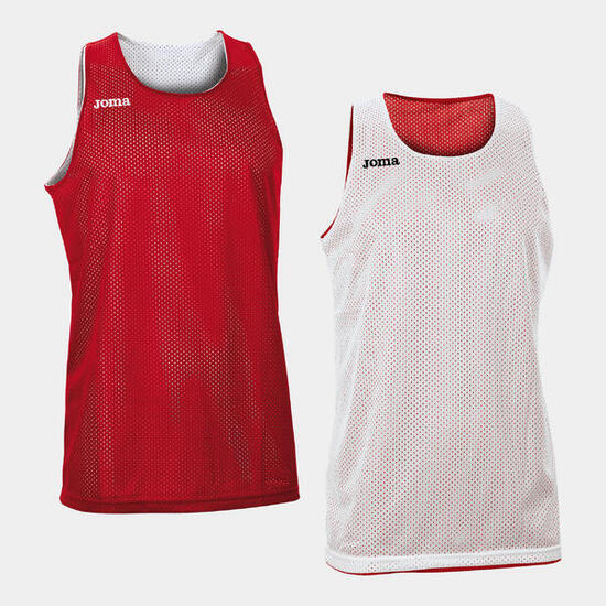 Débardeur Sans Manches Basket-Ball Adulte Joma Aro Reversible Rouge